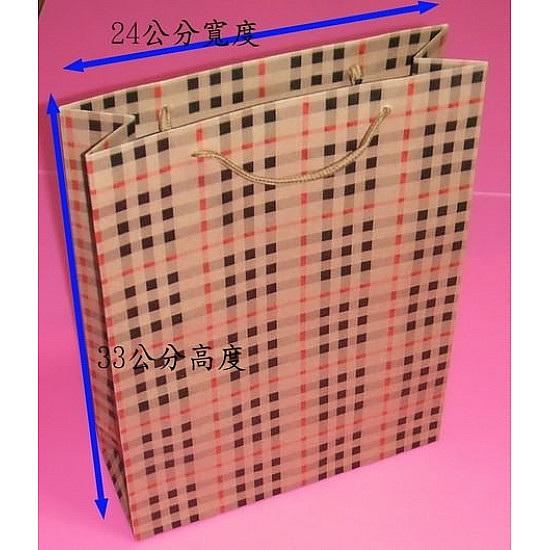 33公分高彩色牛皮紙材質手提袋