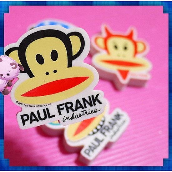 正版大嘴猴PAUL FRANK易擦型橡皮擦(單塊報價)