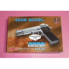 大人的玩具-正台灣製合法超擬真1:1手槍4505-Model(白金灰)